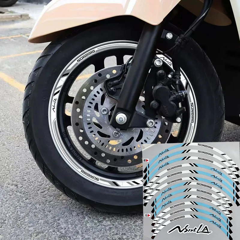 

Передние 12 и задние 10-колесные ступицы, декоративные наклейки, светоотражающая универсальная наклейка для мотоцикла, водостойкий контур, подходит для 125