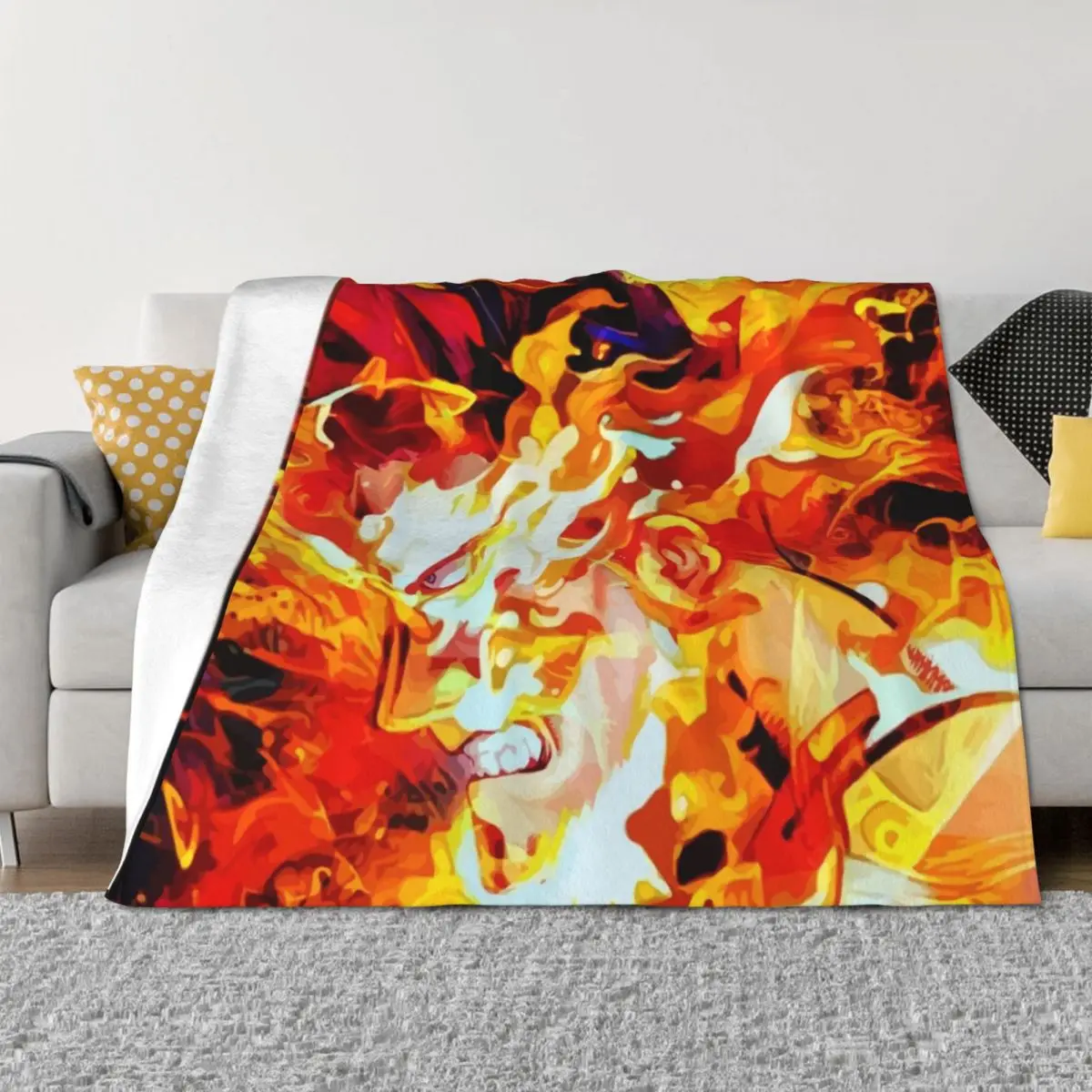 

ender face Throw Blanket Beautifuls sofa bed Flannel Loose Blankets