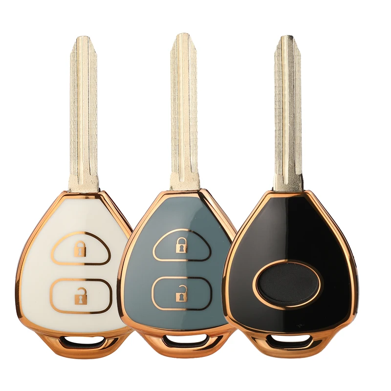 

jingyuqin Remote New Arrival TPU Car Key Shell Case Cover Fob For Toyota Camry Avalon Corolla Matrix Rav4 Venza Yaris