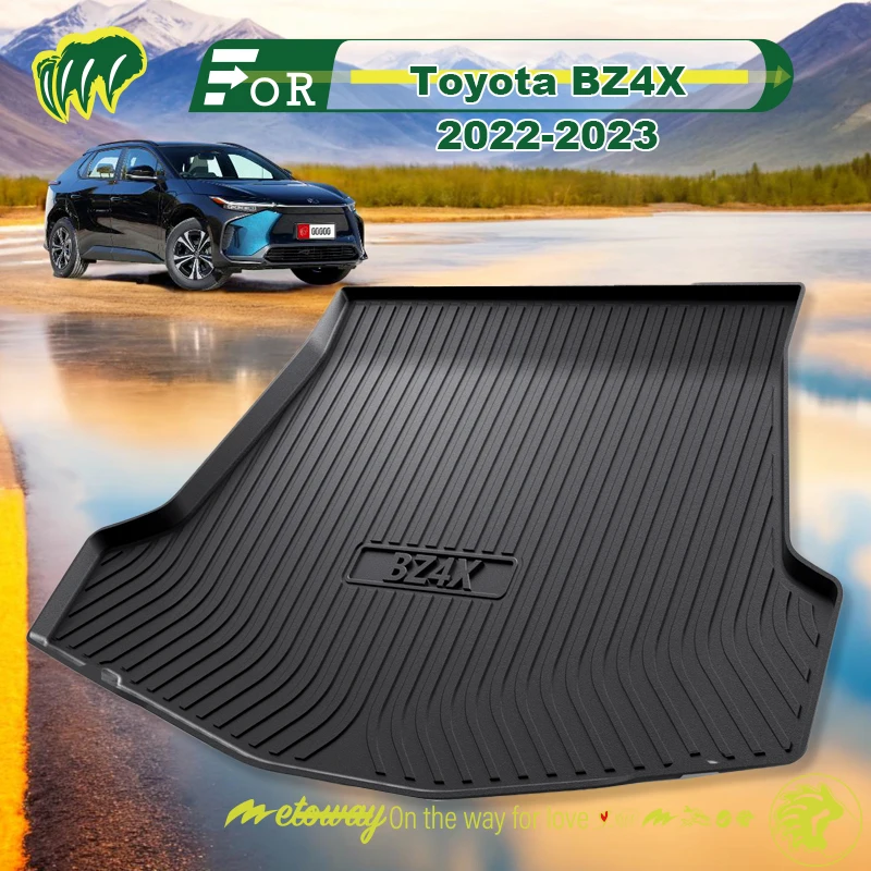 

For Toyota BZ4X 2022-2023 Custom Fit Car Trunk Mat All Season Black Cargo Mat 3D Shaped Laser Measured Trunk Liners