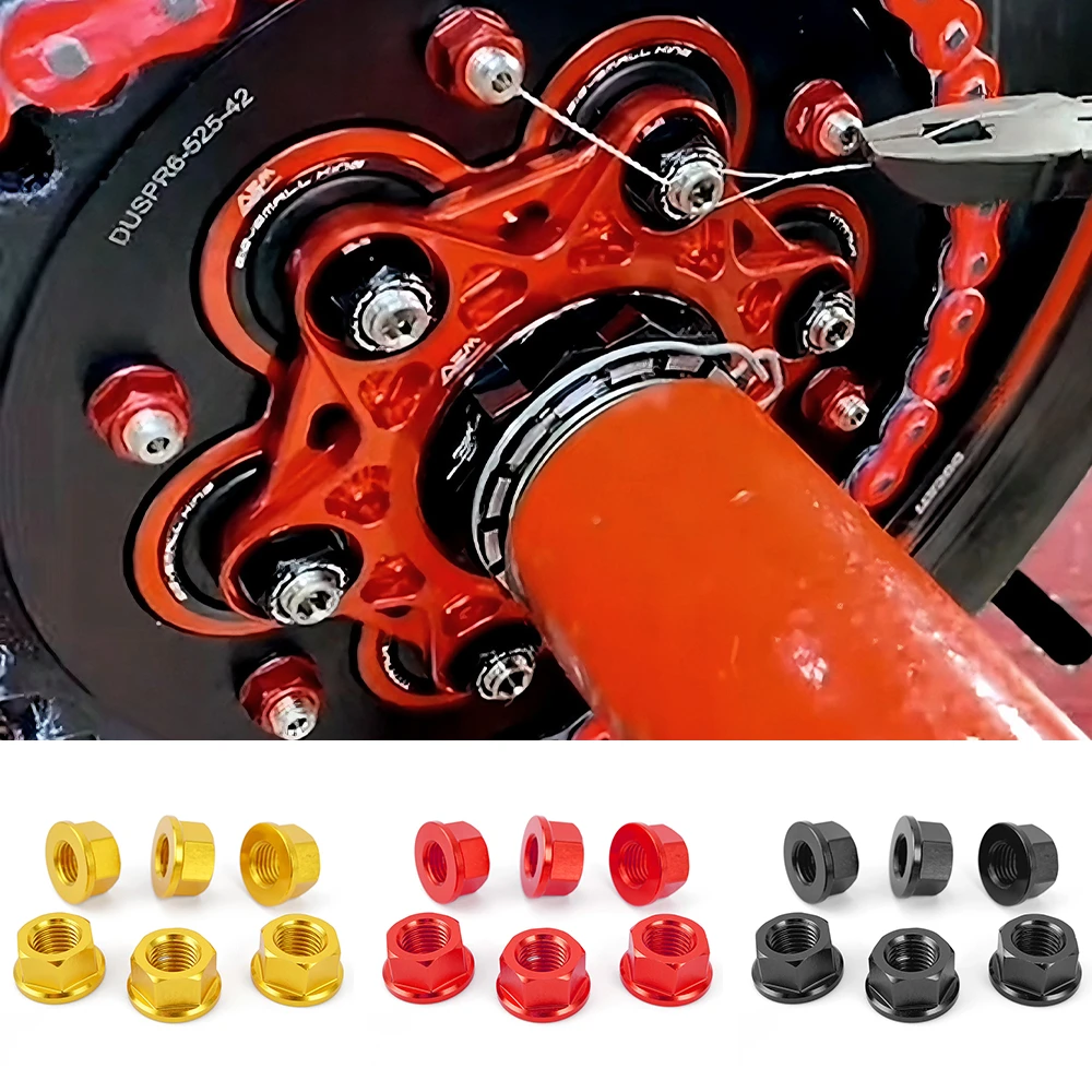 

Для Ducati/MV Agusta задняя звездочка, гайка оси колеса, винт, шестигранная гайка