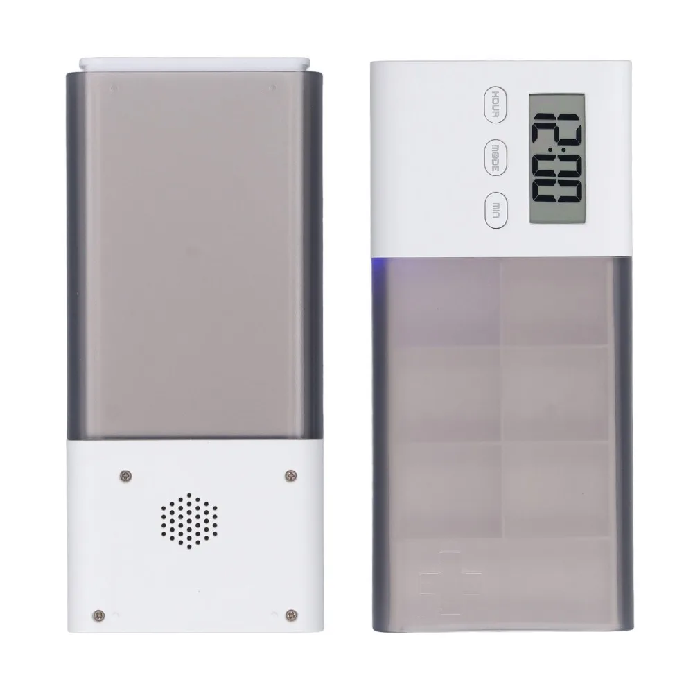 Vibration Alert Digital Medicine Box USB Rechargeable 5 Sets Alarm Electronic Medication Organizer Medication Dispenser