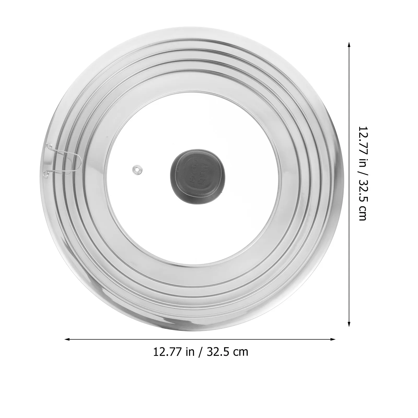 Thickened Glass Pot Lid Seal Transparent Visible Fresh Keeping Cover for Cookware Frying Pan Wok Household Kitchen