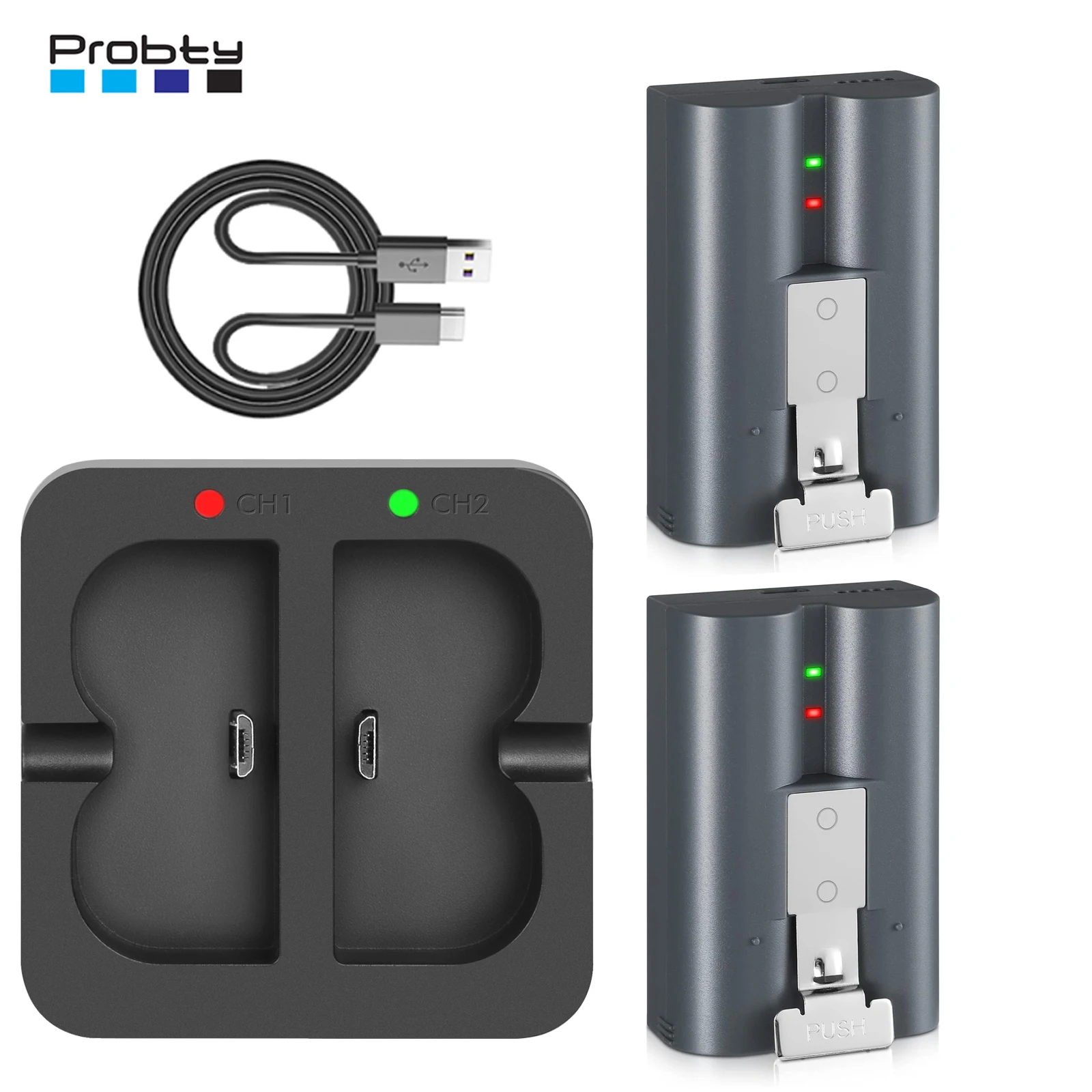 6800mAh Quick Release Battery Pack/ Quick Charger Station For Ring Video Doorbell 2/3/4/3 Plus,Spotlight Cam,Solar Floodlight