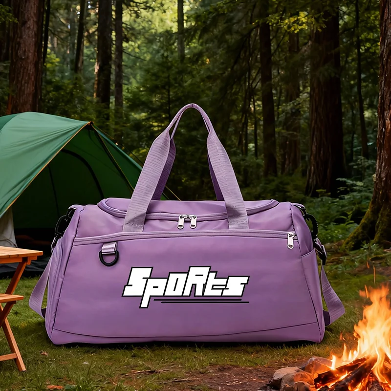 

Multifunctional Large Capacity Handbag Fitness Sports Wet Dry Shoe compartment Bag Trendy Waterproof Outdoor Travel Daypack