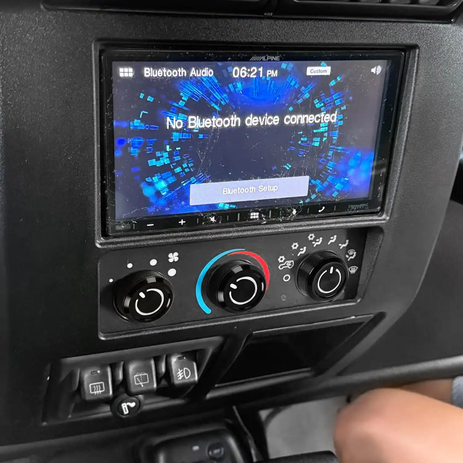 سيارة تكييف الهواء مفتاح مقبض زر التحكم الألومنيوم ل جيب رانجلر TJ 1999-2006 05011218AC 5011218AC 5011218AA 5011218AB #6