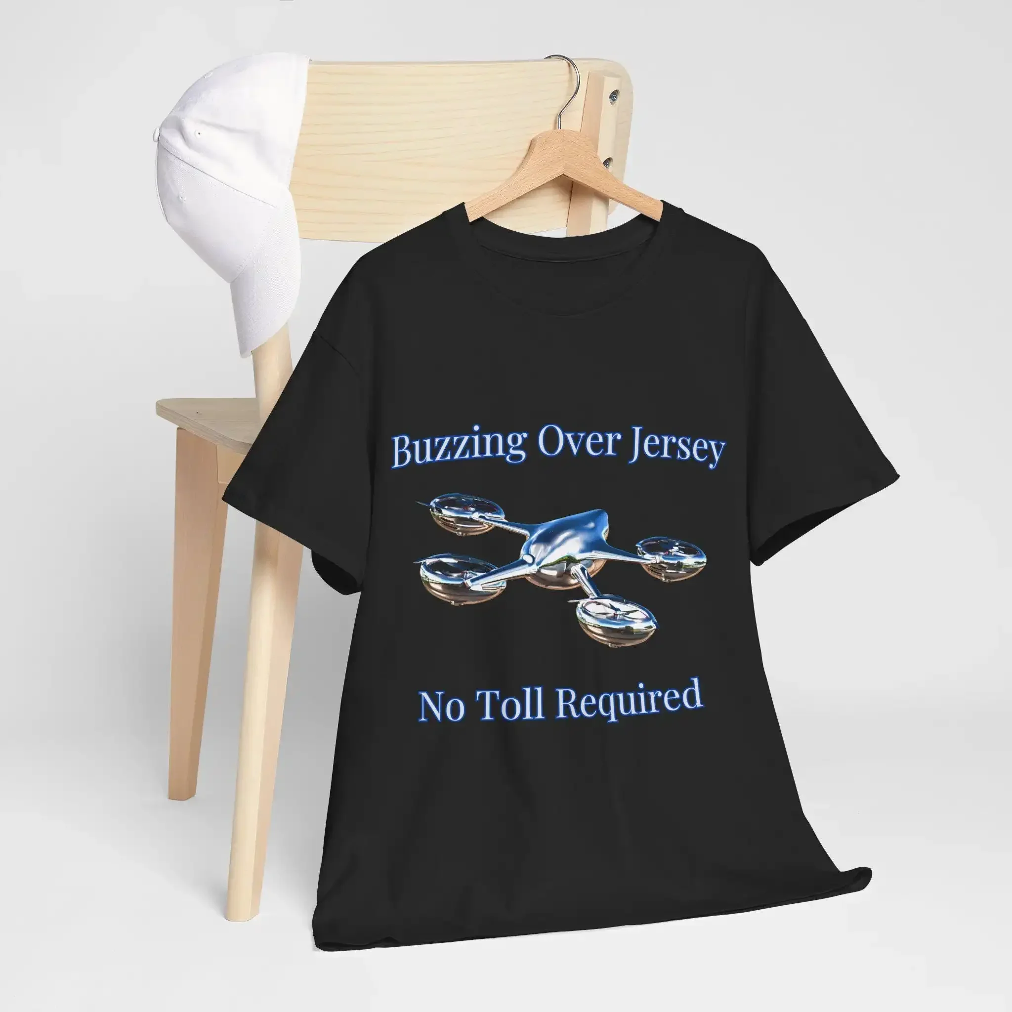 Funny Mysterious Drone T shirt Buzzing Over Jersey No Toll Required UFO Sighting