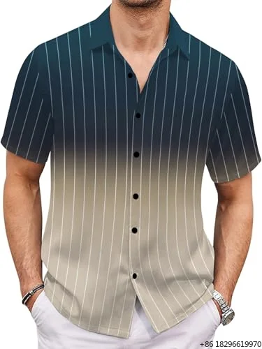 chemise-homme-retro-a-manches-courtes-boutonnee-pour-la-plage-–-ideale-pour-les-vacances-d'Ete-et-le-quotidien-–-haut-tendance-decontracte