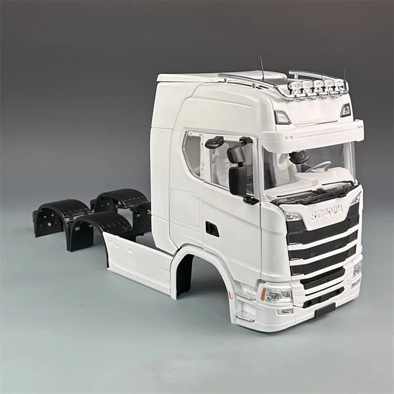 Корпус кабины автомобиля для Tamiya 1:14 RC Грузовик Трактор Scania 770s Корпус кабины с открывающейся дверью и крылом DIY Запчасти