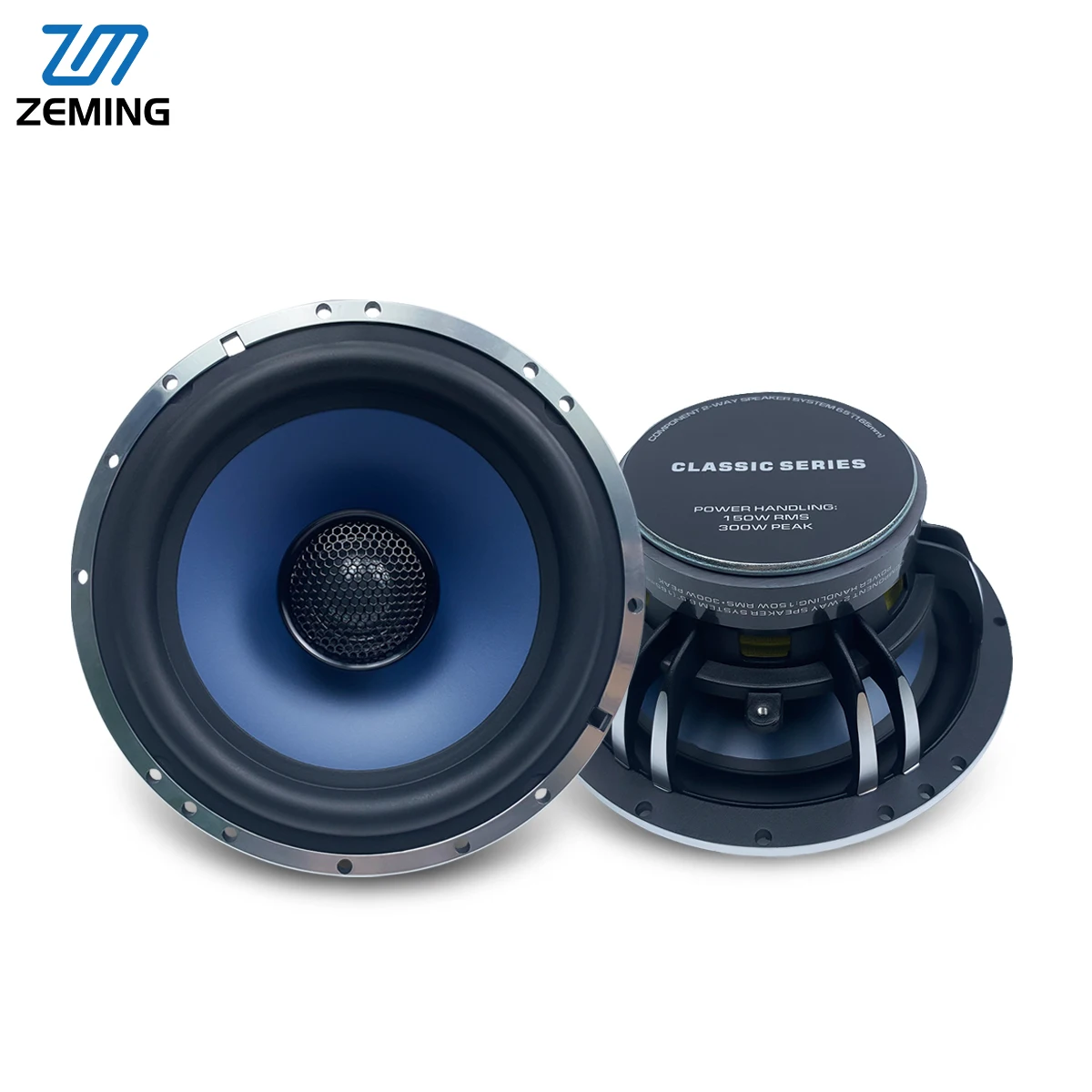 High Quality Aluminum 90DB 4OHM 90mm Y35 Ferrite Magnet Car Speaker 6.5 Inch 160W PP Cone 2-Way Coaxial Car Audio Speaker