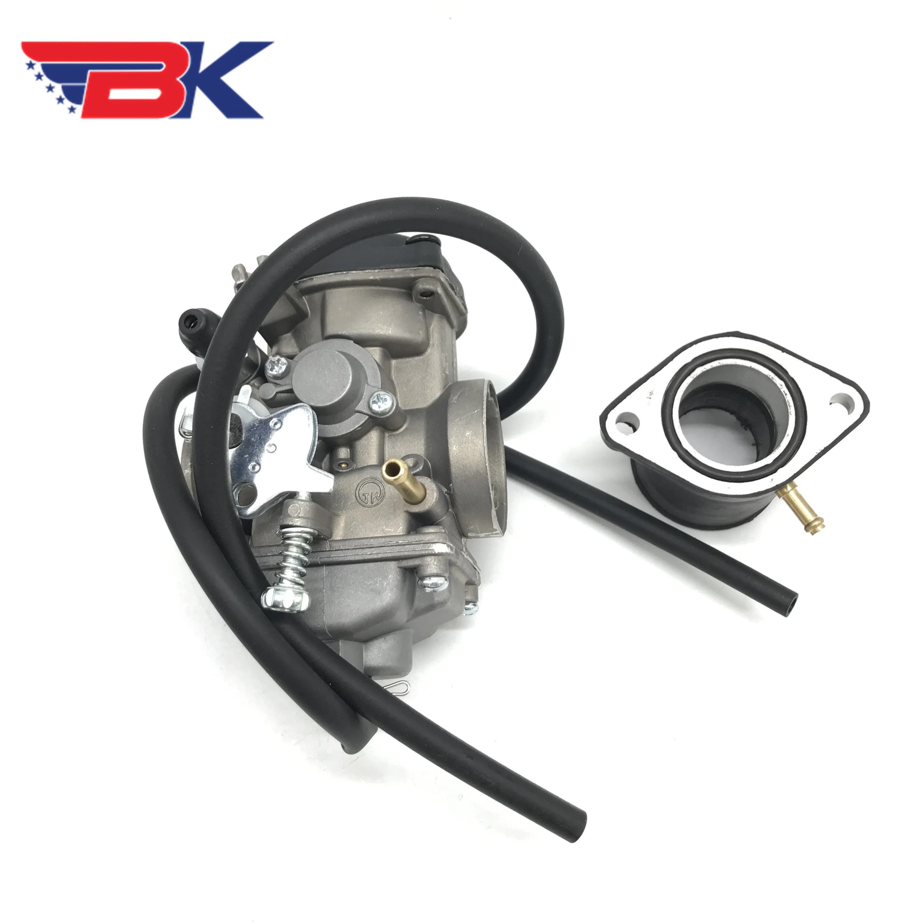 For JIANSHE LONCIN BASHAN 250 ATV QUAD JS250 Roketa Baja Trail JetMoto Tank 250cc Carburetor W/ Intake Manifold