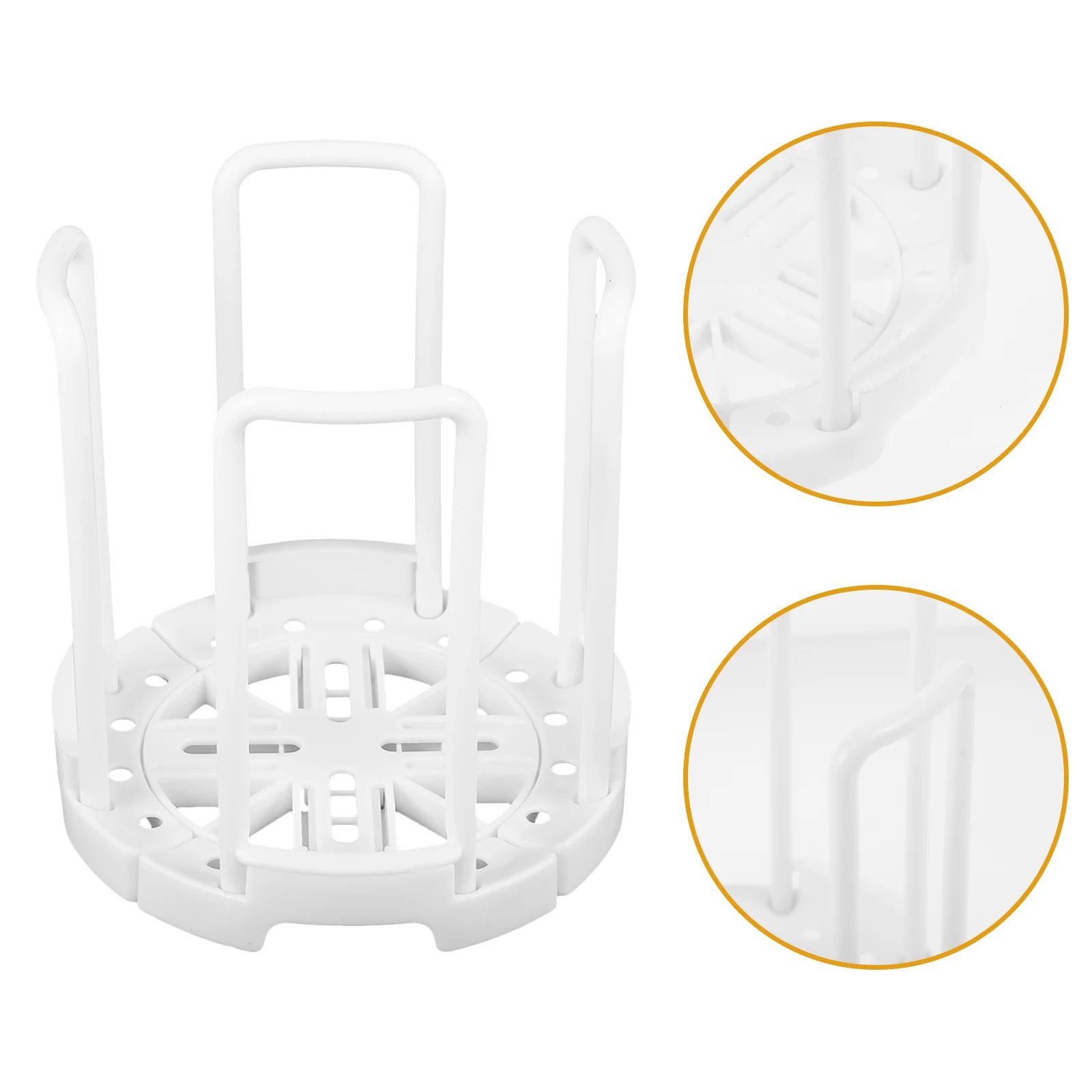 

White Retractable Plastic Bowl Storage Organizer Rack Kitchen Counter Bowl Holder Drying Rack Stand Kitchen Bowls Holder
