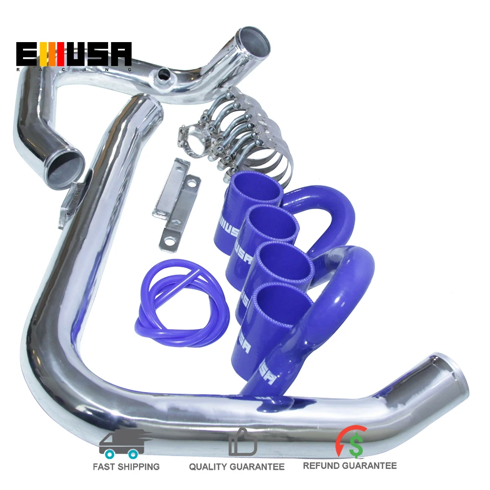 Emusa Intercooler Piping Kit for 1997 1998 1999 2000 2001 Audi A4 Quattro Base Sedan 4D 1.8T B5 Chassis