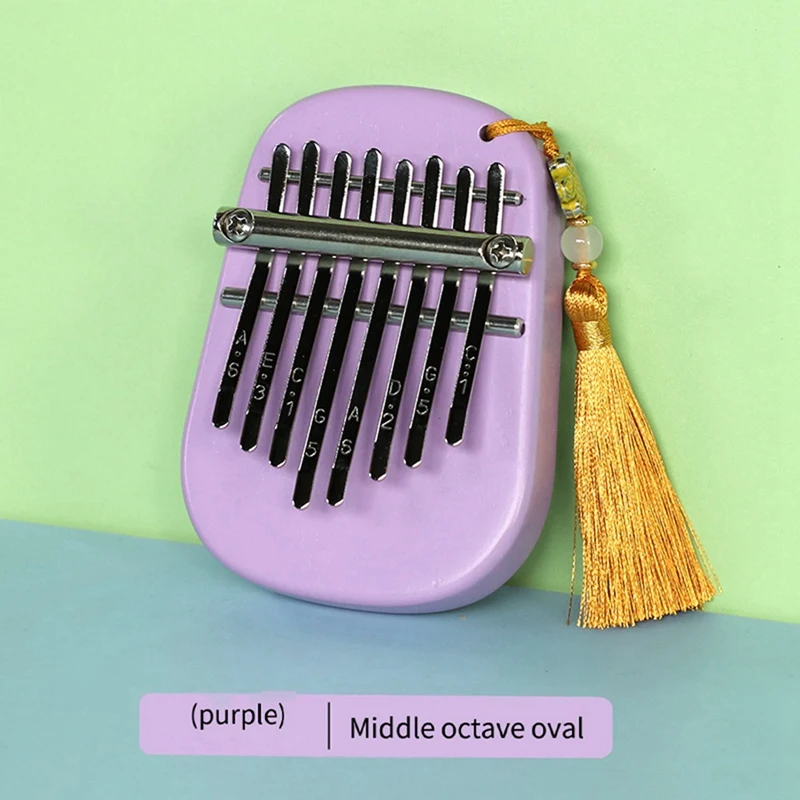 New-8-Tone Sapele Water Drop Medium Kalimba Portable Five-Finger Piano Suitable For Beginners Finger Piano Instrument