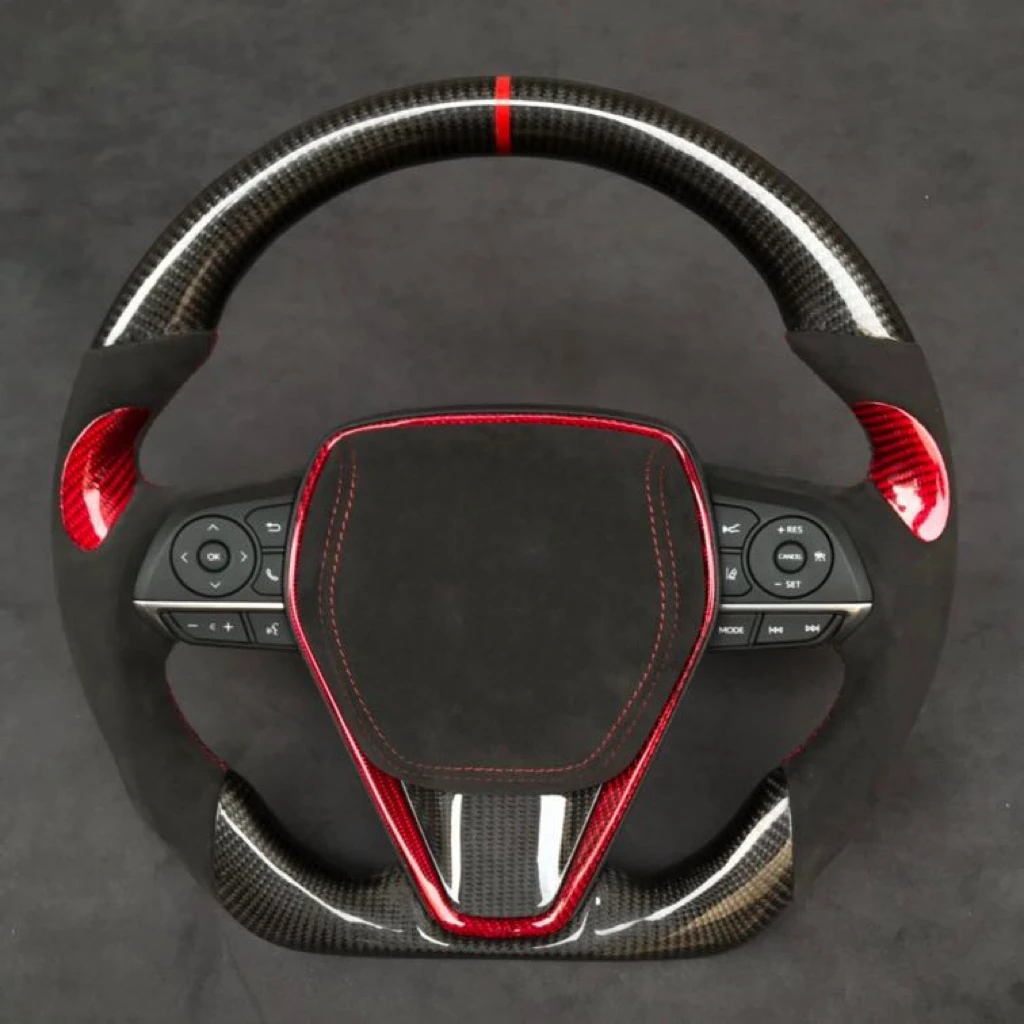 

The eighth generation Camry carbon fiber steering wheel is suitable for Toyota Corolla Relin Asia Dragon steering wheel modifica