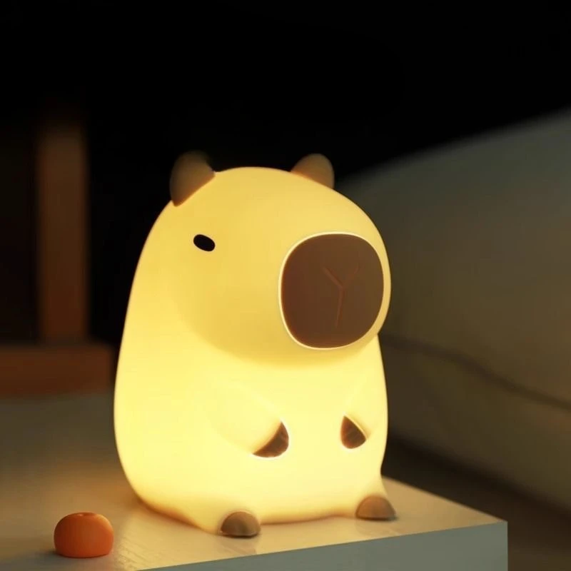 golfinho-portao-kapibala-silicone-luz-noturna-carregamento-usb-desktop-cabeceira-entrega-tres-niveis-ajustavel-tapinhas-luz