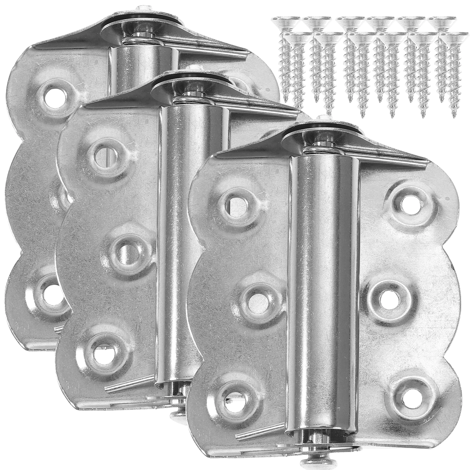 

3pcs Automatic Closing 2 7 Inch Stainless Steel Heavy Duty Self Closing Hinges Spring Loaded Screen Door Hinges Silver With