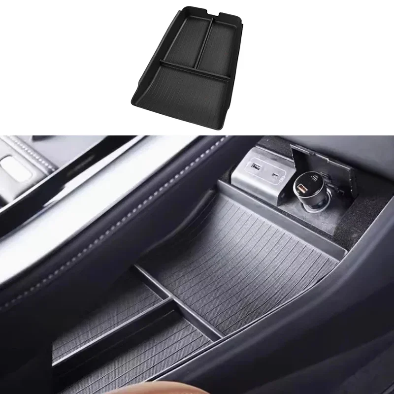 

Car Armrest Box Storage Box Fit for Xpeng G9 2024 Modified TPE Central Control Under-storage Box Car Interior Accessories