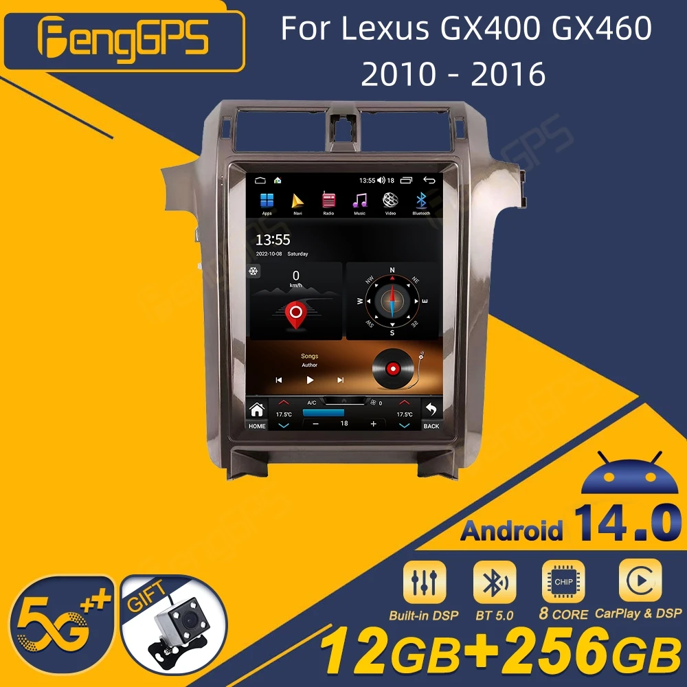 

Для Lexus GX400 GX460 2010-2016 Android автомобильный радиоприемник беспроводной стереоприемник Carplay авторадио мультимедийный плеер GPS Navi Touch