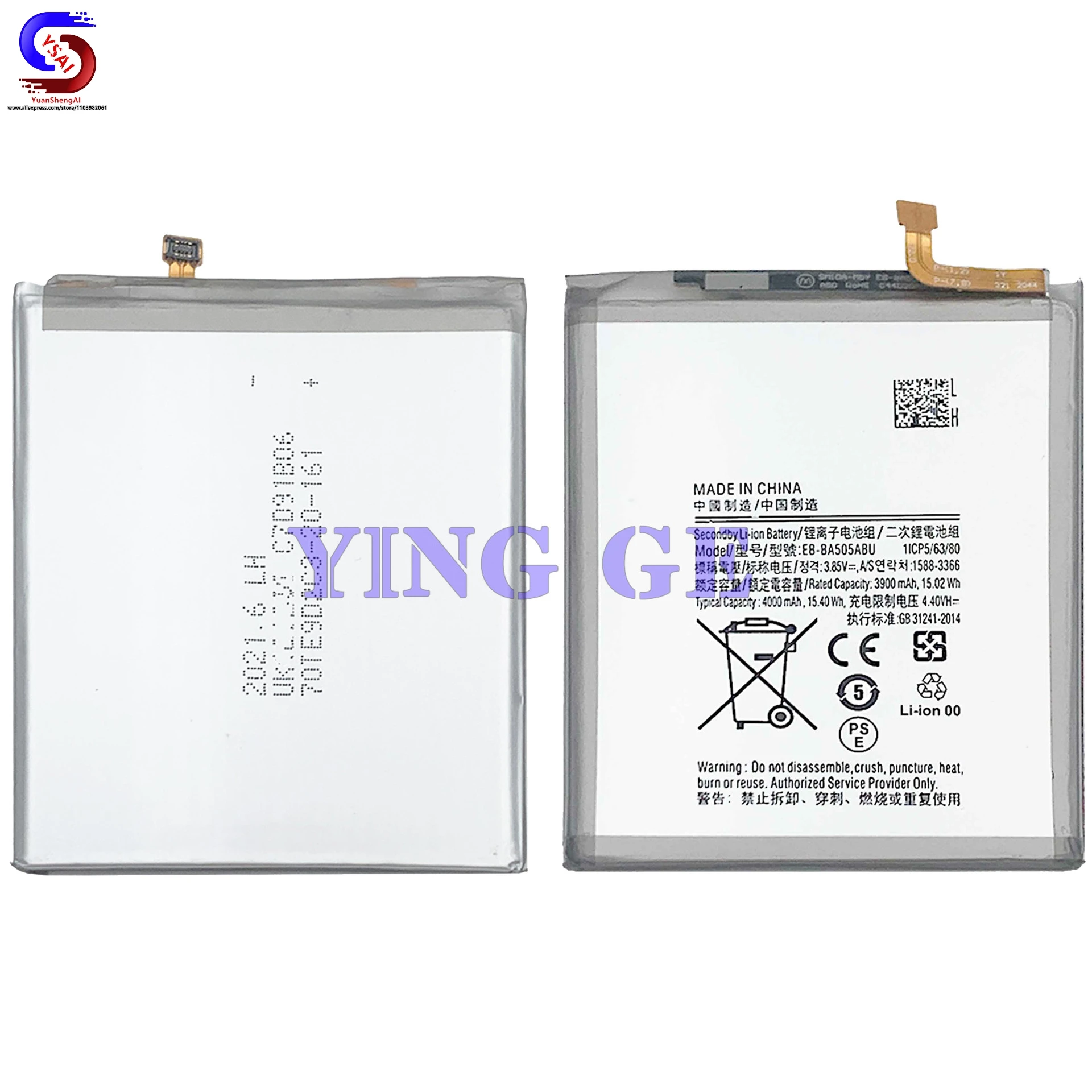 5 pz nuovo per Samsung A50 batteria A20/A30/A30S nuovo telefono cellulare EB-BA505ABU batteria integrata