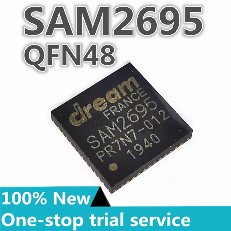 

2-50pcs %New SAM2695 package QFN48 DSP audio source processor Low power karaoke chip