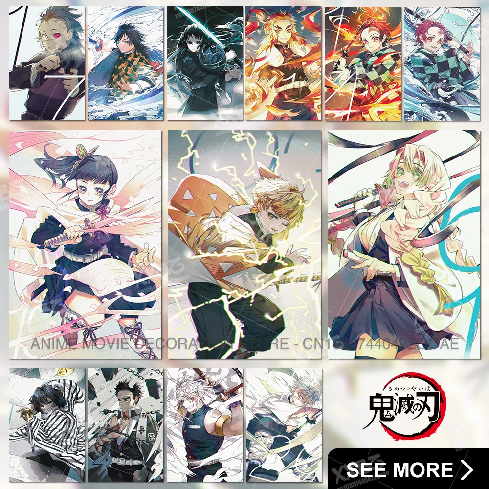 

Demon Slayer Poster Agatsuma Zenitsu Canvas Picture Anime Interior Painting Kanroji Mitsuri Home Decor Kamado Tanjirou Wall Art