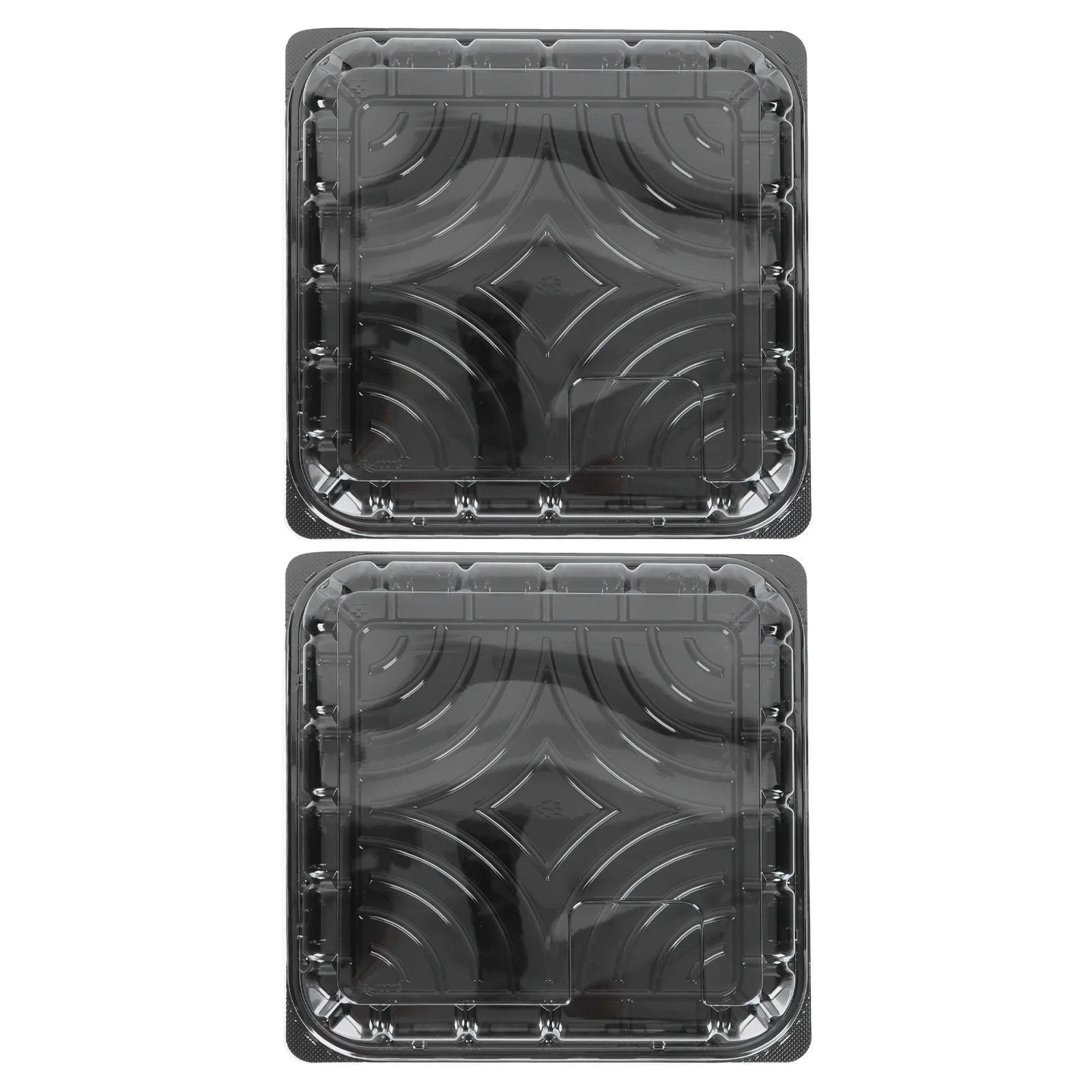 

2Pcs Transparent Dessert Packing Boxes Food Safe Cake Holder Bread Croissant Bakery Packaging Case Cake Holder