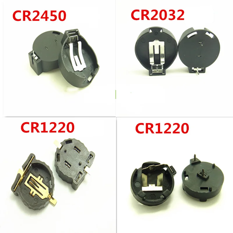 CR1220 CR2032 CR2450 Computer Button cell 3V Battery Holder Connector Socket Case