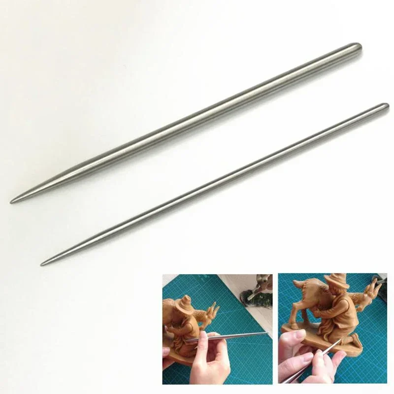 1 PCS Clay Ceramics Molding Tools Stainless Steel Thick Thin Pottery Engrave Sculpture DIY Carving Crafts