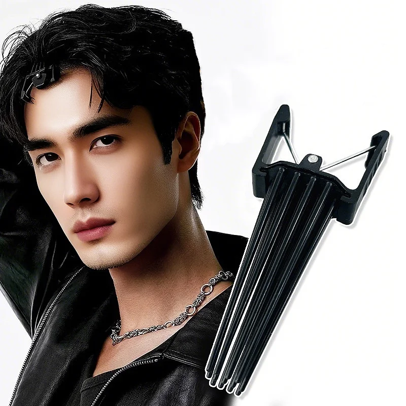 Nueva horquilla esponjosa Simple, horquilla esponjosa con flequillo, raíces rizadas, pinza para el cabello esponjosa Natural alta, peine para el cabello sin costuras para mujeres y hombres