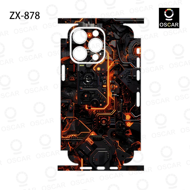 Oscar Skin Wrap for iPhone17 16 15 Pro Max 14 13 12 Phone Sticker Protective Film for Back, Frame, Camera, Full Cover Sticker