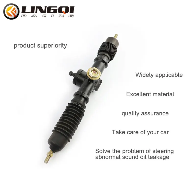 LINGQI RACING Go Kart Steering Wheel Rack Suspension System 315mm-535mm For ATV Quad Buggy Electric 110cc 125cc 150cc Parts