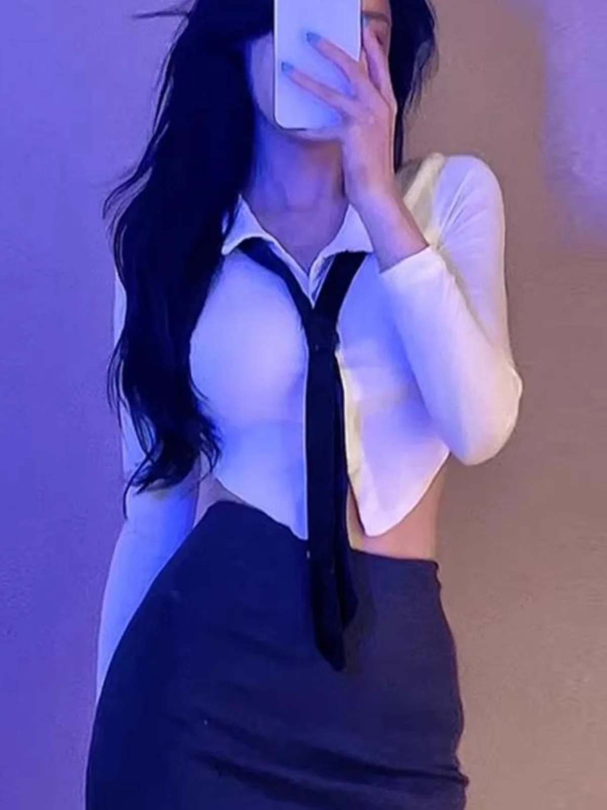 

Pure Desire Spicy Girl Full Set Women's 2025 Spring New Tight Fit Skirt Shirt Jk Two Piece Set Bodycon Style Fashion