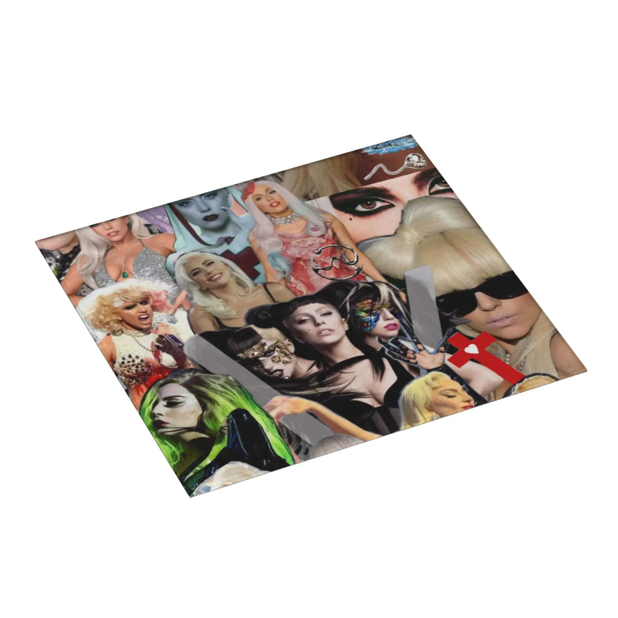 Drying Mat For Kitchen Lady Gaga Mayhem Music Singer Barware Tableware Oil Proof Reusable  Washable Kitchen Sink Drying Pad