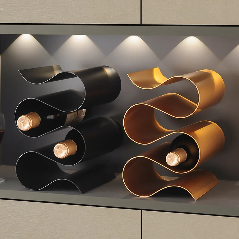 

Wine rack ornament light luxury high-end living room home entrance dining side TV cabinet wine cabinet high-end niche decoration