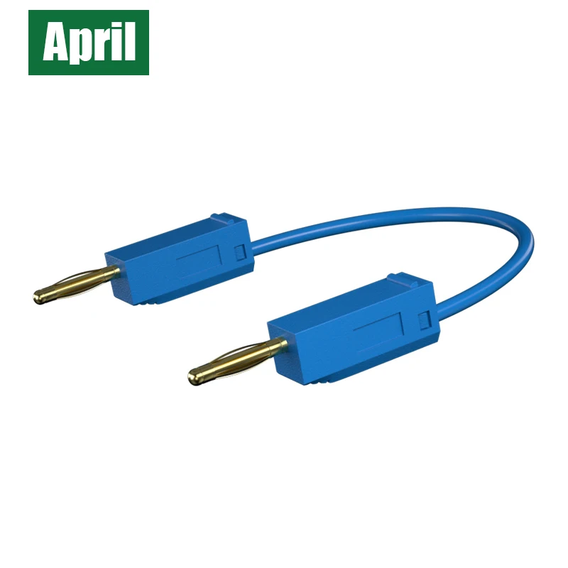 10-Pack 2mm Gold-Plated Stackable Banana Plug Connection Test Leads Electrical Test Cables Safety High-Quality