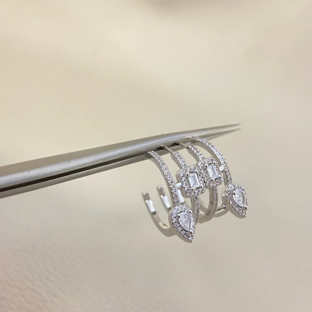 

2025 New Meijia High-end Water Drop Rock Sugar Earrings for Women - Sweet and Elegant, Versatile and Fashionable, Ideal for Jewe