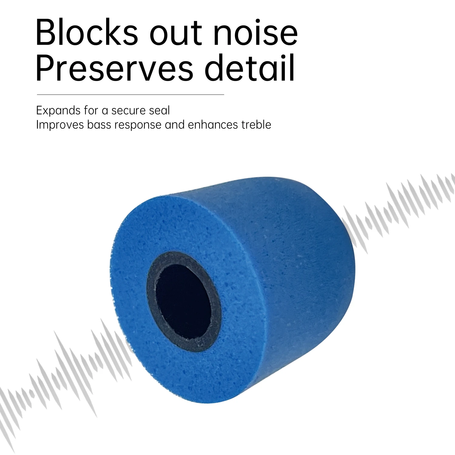 CCA cso2 Authentisches Memory-Schwamm-/Kopfhörer-Set aus flüssigem Silikon, Ohr-Ohr-Ohrkappe, Schalldämmung und Rauschunterdrückung, weiches Stecker-Set