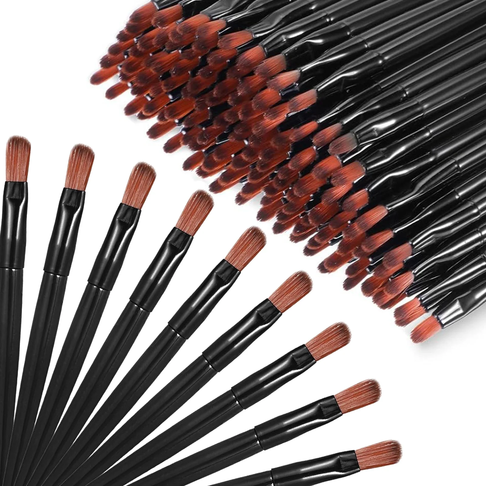 100 Pezzi Pennelli per Rossetto Portatili Usa e Getta Strumento Multifunzione per Trucco Applicatore per Lucidalabbra Pennello per Labbra per Casa e Viaggio