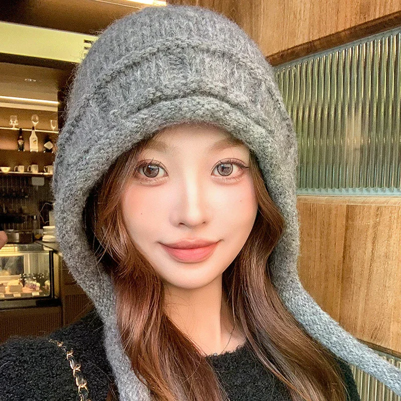 

Winter Scarf Gloves Hat Cold-Proof And Warm Neckband Plus Velvet And Thick Earmuffs Hat