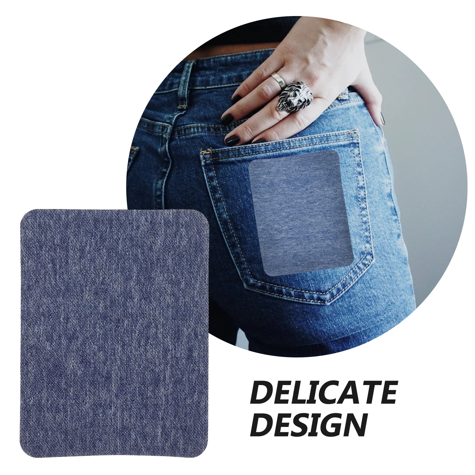 

18Pcs Clothing Repair Patches Premium Iron-on Denim Patches for Jackets Pants Bags Craft Material Jeans Repair Patch