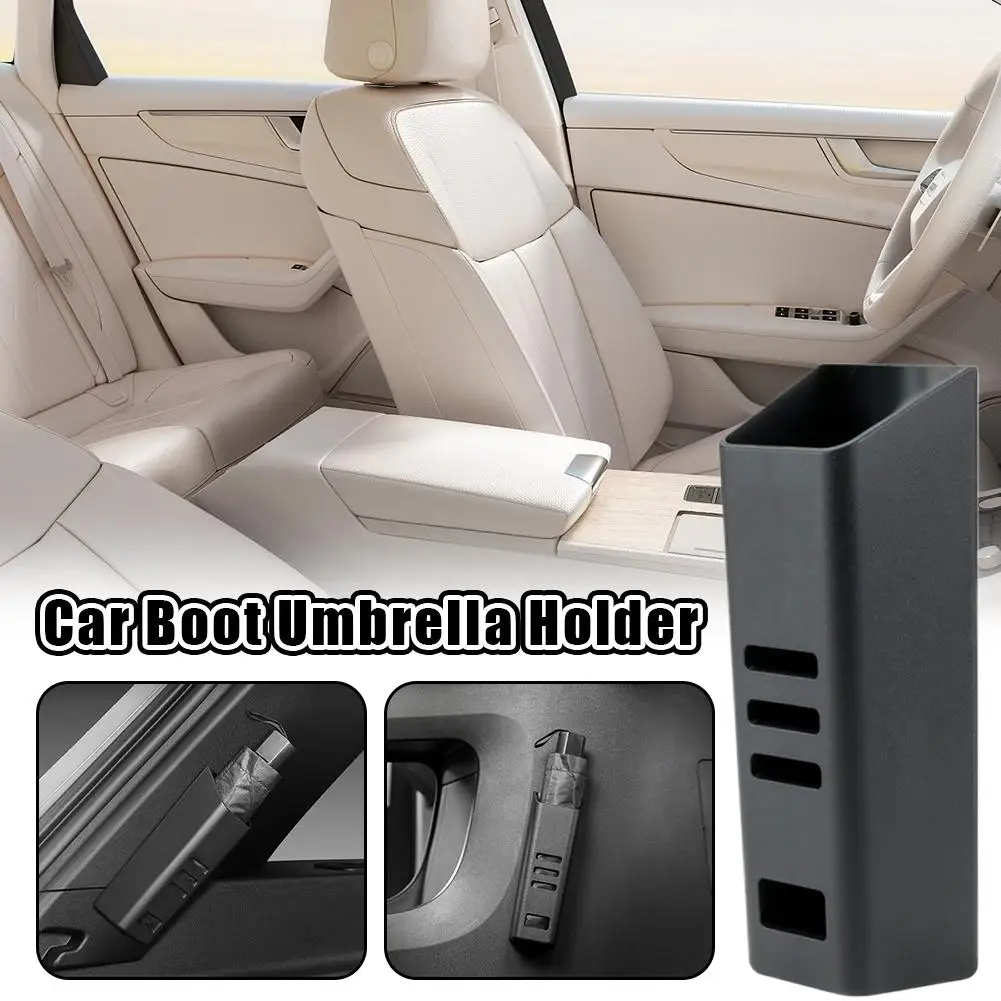 Car Umbrella Storage Bucket Door Side Organizer Foldable Umbrella Holder Anti Drip Trash Bag Slot Auto Accessory