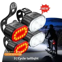 Bicycle Lights Cycling Bicycle Front Rear Light Set Taillight Headlight MTB Waterproof Safety Warning Light LED USB Rechargeable