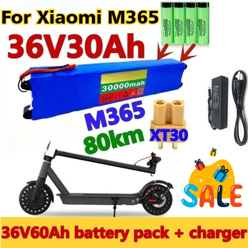 

For Xiaomi M365 36V30Ah Scooter Battery Pack 36V 30000mAh Battery Pack Electric Scooter BMS