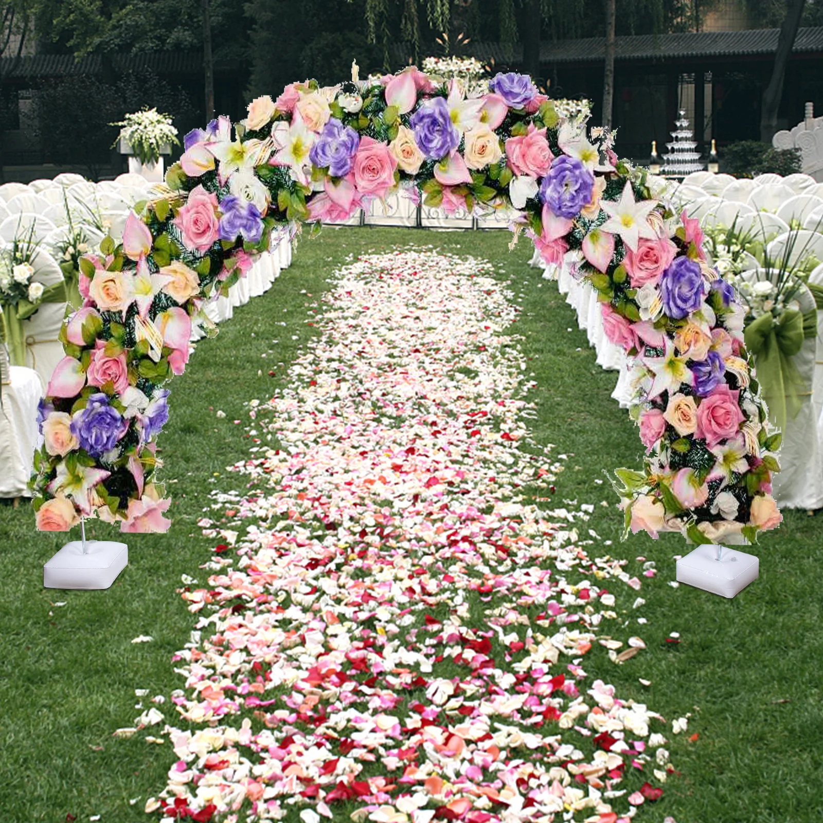 

Arch for Balloons Stand Kit Column Pole Base Garland Table Frame Support Wedding Party Balloon Decorations Half Round Accessory