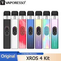 Original Vaporesso XROS 4 Kit COREX 2.0 Tech Vape 1000mAh with 3ML XROS Pod Cartridge 0.4/0.8ohm Electronic Cigarette Vaporizer