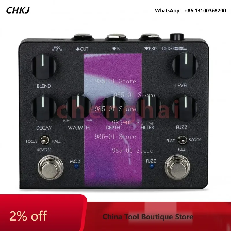Single effect device with reverb, for creating vibrant stage atmosphere