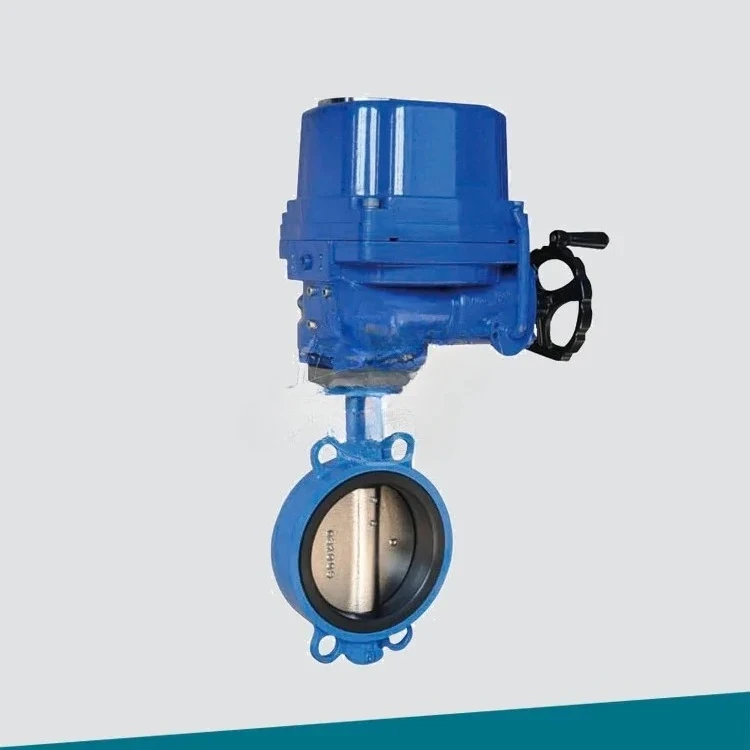 Electric butterfly valve soft seal  center line nitrate-free butterfly valve 4 ears butterfly plate A variety