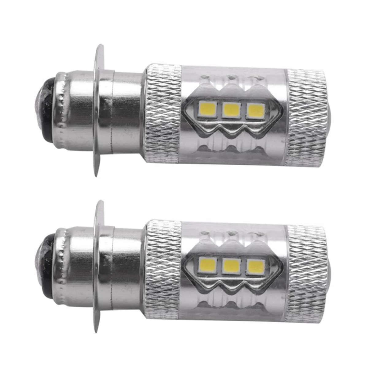 2 Pcs 12V Xenon White P15D-1/H6M 80W Fog Light Bulb Auto Indicator Lamp 6000K Auto LED Parking 12V Replace Xenon