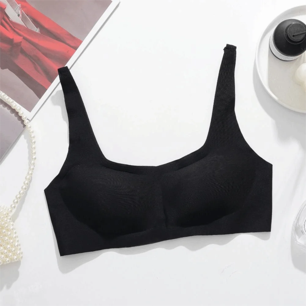 Solid Color Seamless Push Up Bra Lingerie Breathable Yoga Underwear Invisible Tops Comfortable Brassiere for Women Gym